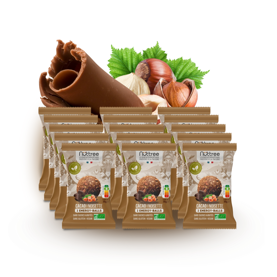 ORGANIC ENERGY-BALLS - DÉLICE | COCOA & HAZELNUT