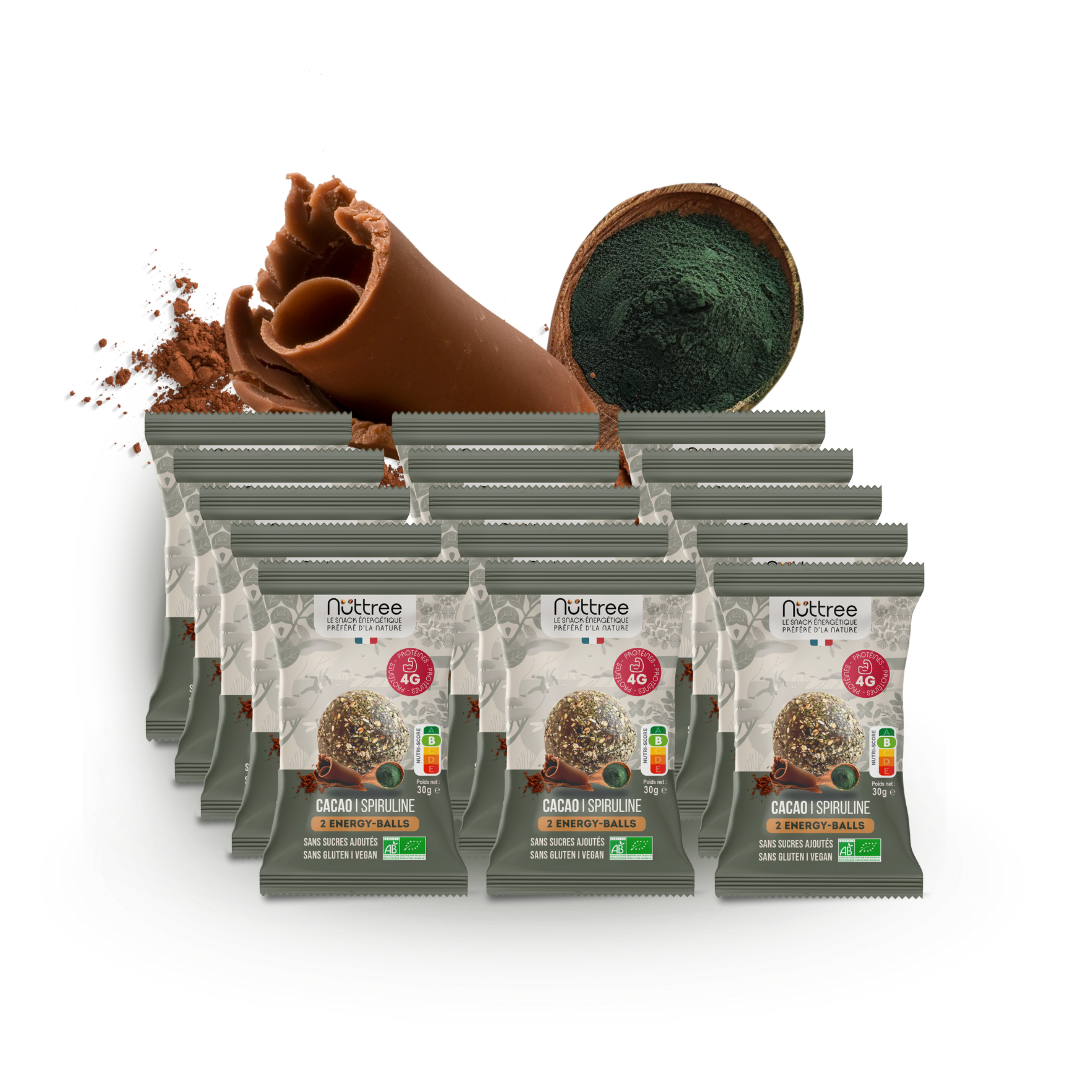 ENERGY-BALLS ORGANIC - PROTEIN | COCOA & SPIRULINA
