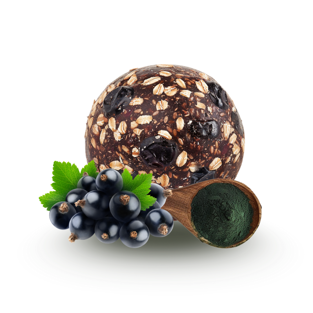 ENERGY-BALLS ORGANIC - PROTEIN | BLACKCURRANT & SPIRULINA