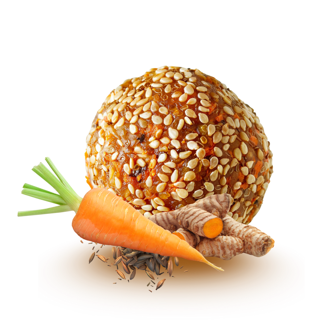 ORGANIC ENERGY-BALLS - SALTY | CARROT, CUMIN & TURMERIC