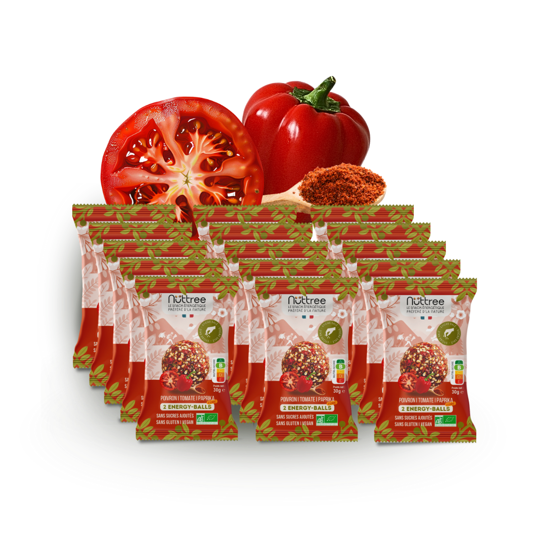 ORGANIC ENERGY-BALLS - SALTY | PEPPER, TOMATO & SMOKED PAPRIKA