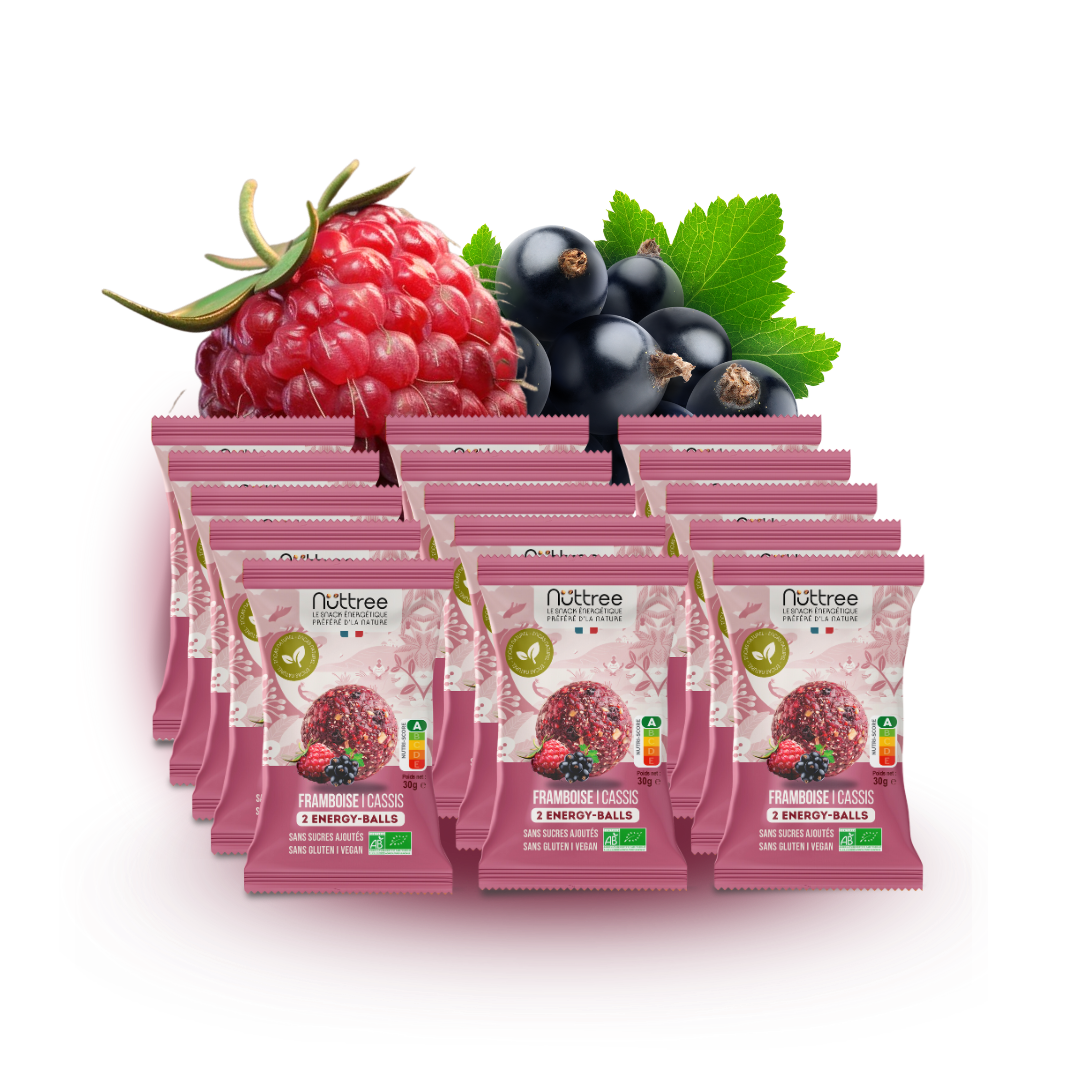 ORGANIC ENERGY-BALLS - DÉLICE | RASPBERRY & BLACKCURRANT