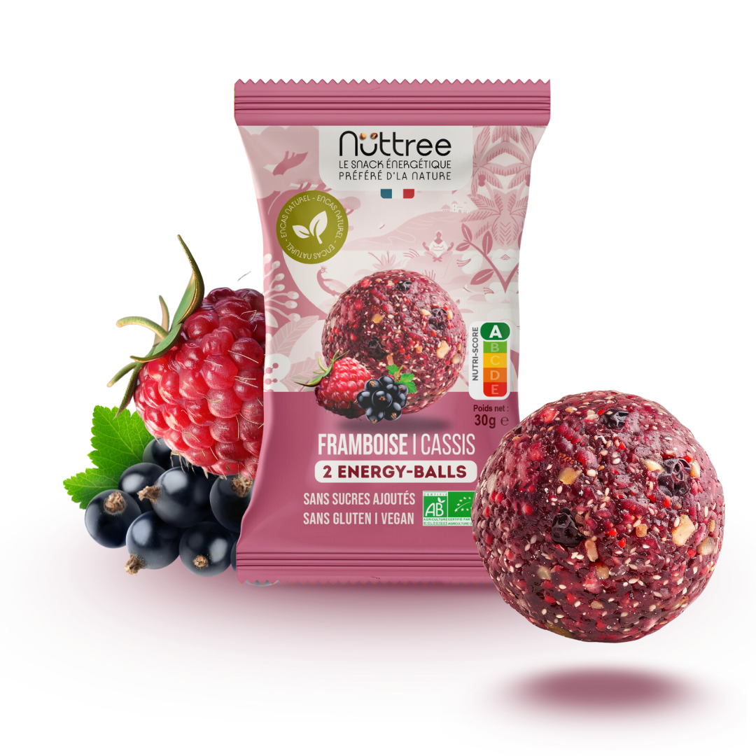 ORGANIC ENERGY-BALLS - DÉLICE | RASPBERRY & BLACKCURRANT