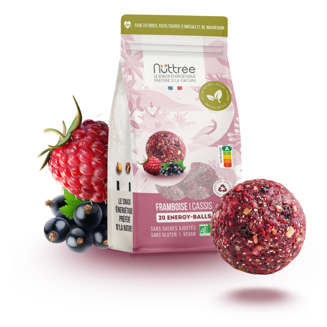 ORGANIC ENERGY-BALLS - DÉLICE | RASPBERRY & BLACKCURRANT
