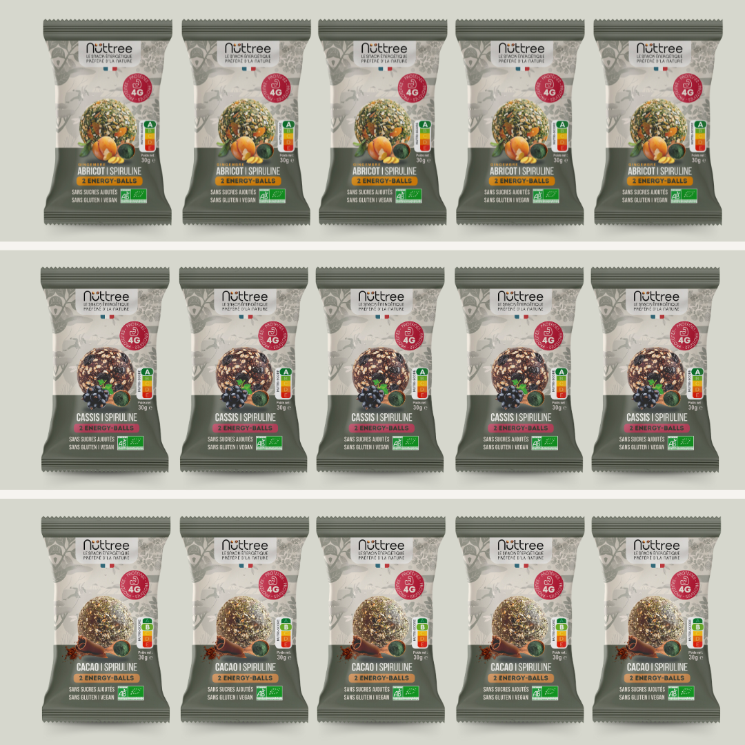 PACK ENERGY-BALLS BIO - PROTEIN | MIX OF 15 SACHETS