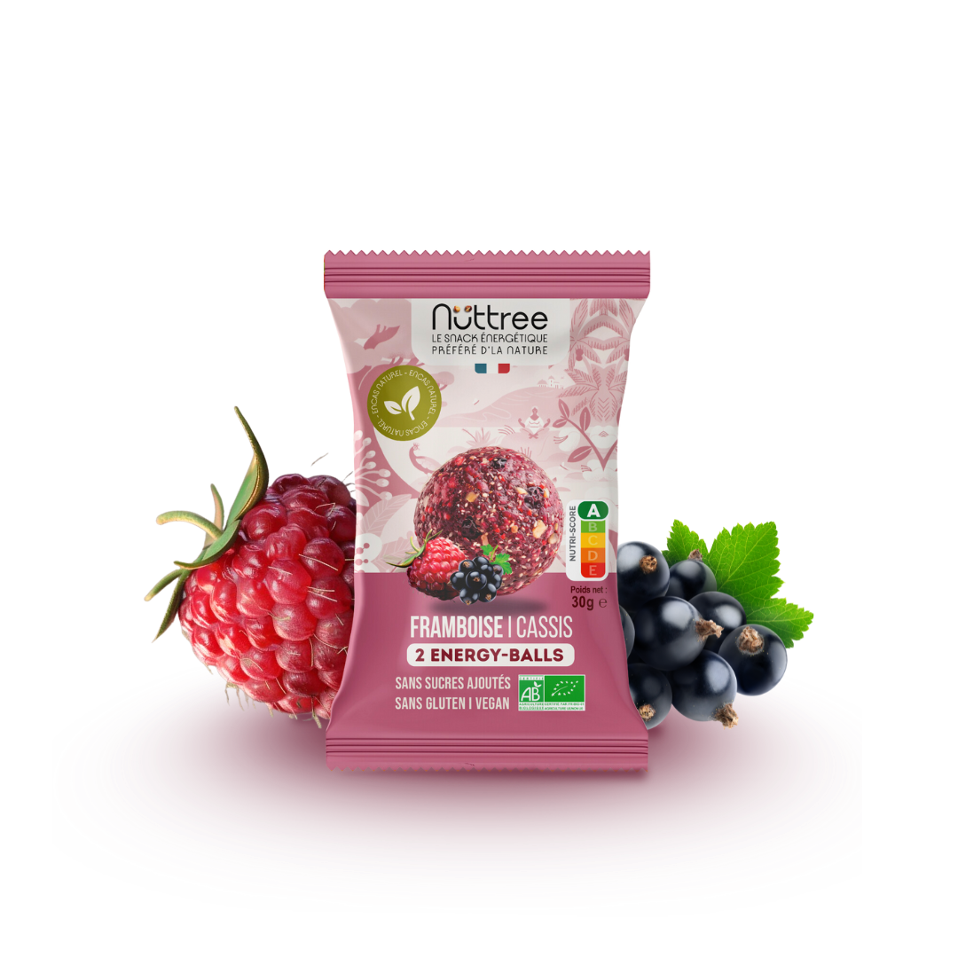 ORGANIC ENERGY-BALLS - DÉLICE | RASPBERRY &amp; BLACKCURRANT