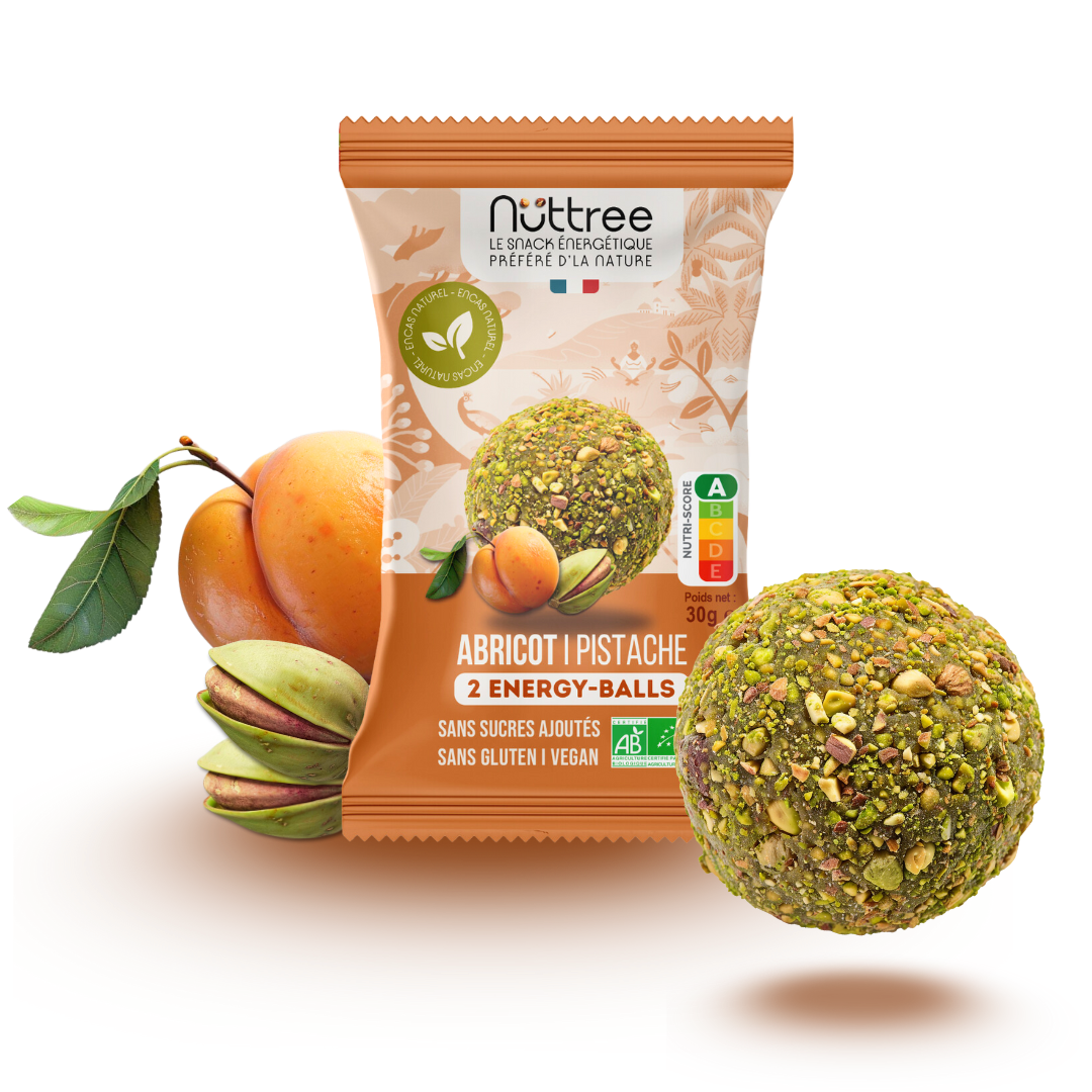 ENERGY-BALLS ORGANIC - DÉLICE | APRICOT &amp; PISTACHIO