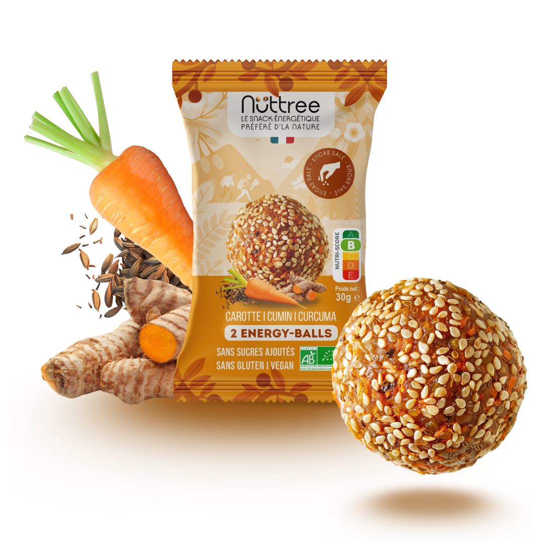 ORGANIC ENERGY-BALLS - SALTY | CARROT, CUMIN &amp; TURMERIC