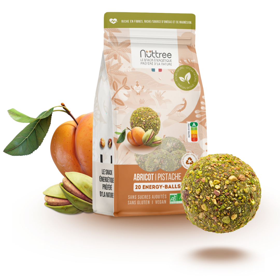 ENERGY-BALLS ORGANIC - DÉLICE | APRICOT &amp; PISTACHIO