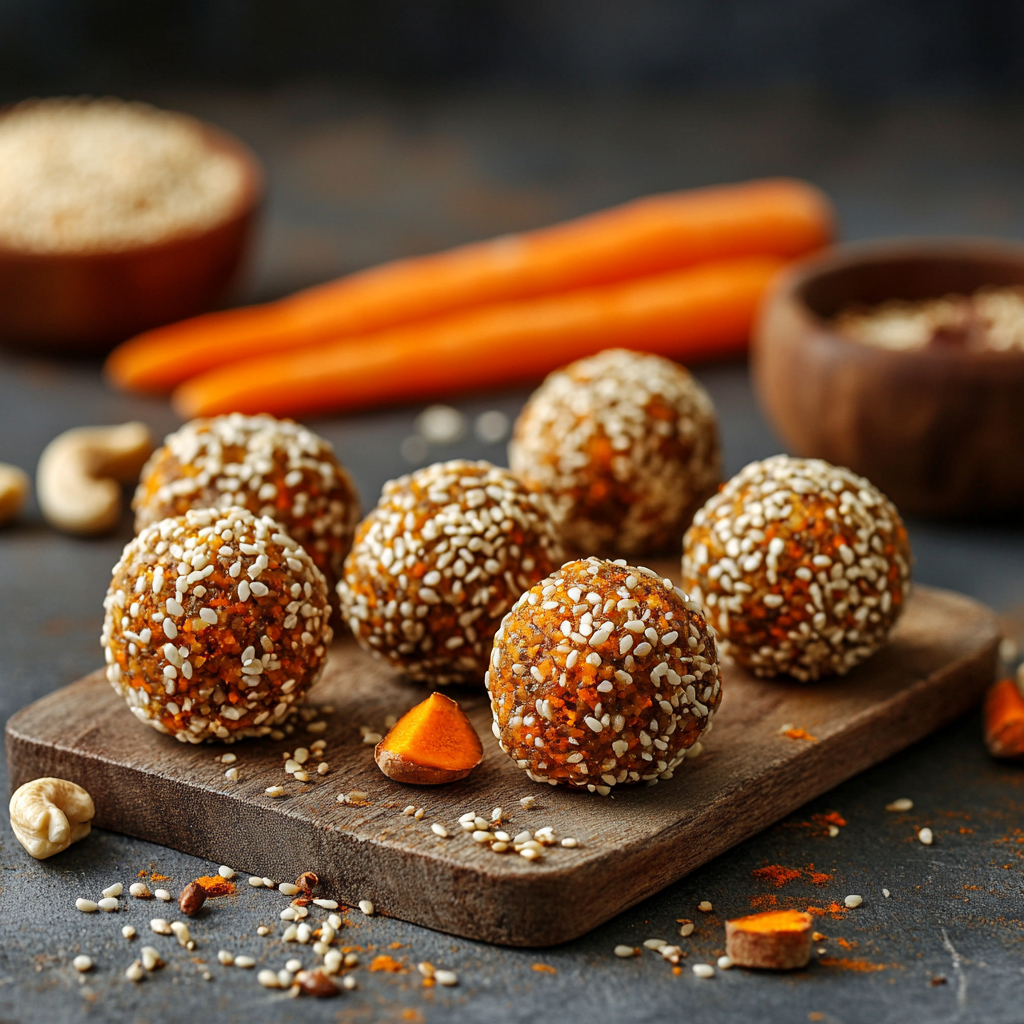 ORGANIC ENERGY-BALLS - SALTY | CARROT, CUMIN &amp; TURMERIC